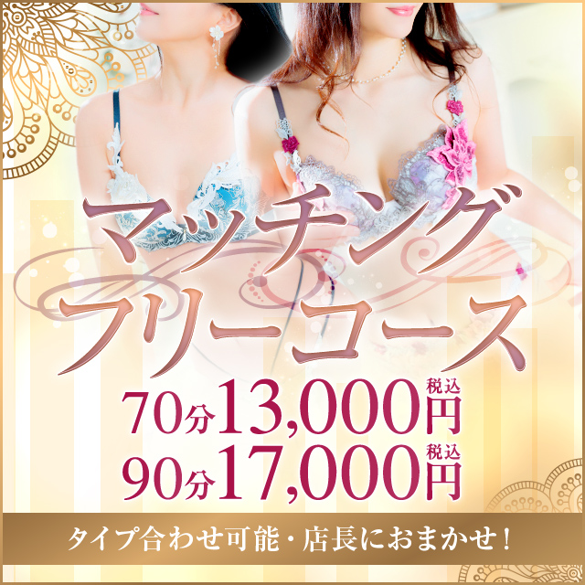 【タイプ合わせ可能】マッチングフリーコース